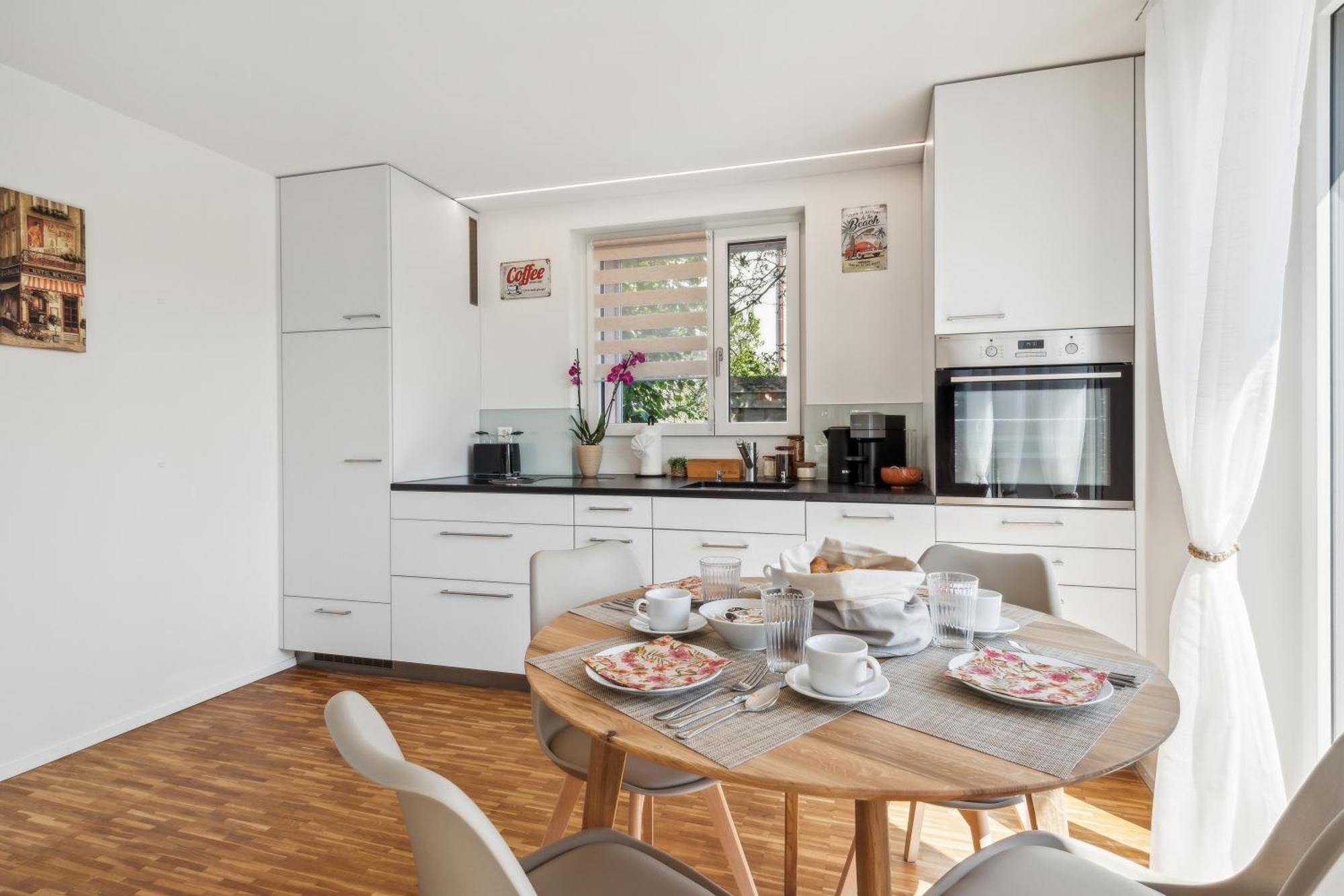 Business I Family Apartment I 1-4 Personen - Aare Blick, Nahe Altstadt I Beamer - 99" Leinwand I Terrassen Lounge Und Parkplatz Brugg  Extérieur photo